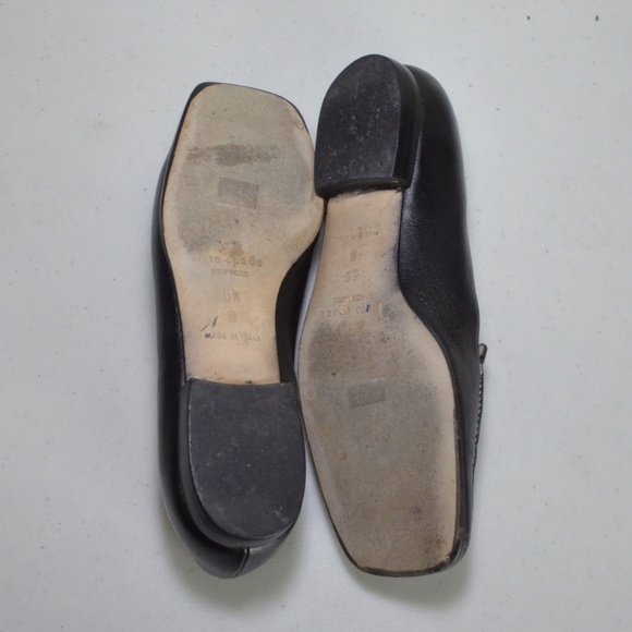 Kate Spade women’s black leather loafers Size 6.5 - Picture 6 of 6